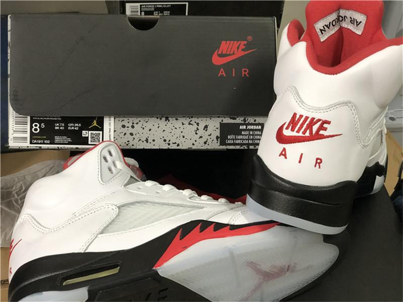 PK GOD Air Jordan 5 Fire Red retail materails ready to ship